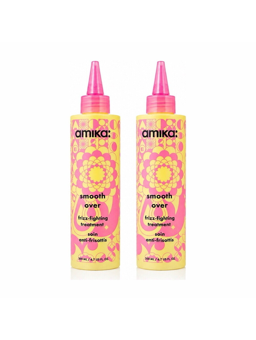2x Amika Smooth Over Frizz-Fighting Treatment 6.7 fl oz 200ml Hair Care